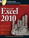 Excel 2010 Bible (eBook): Bible Series, Book 593